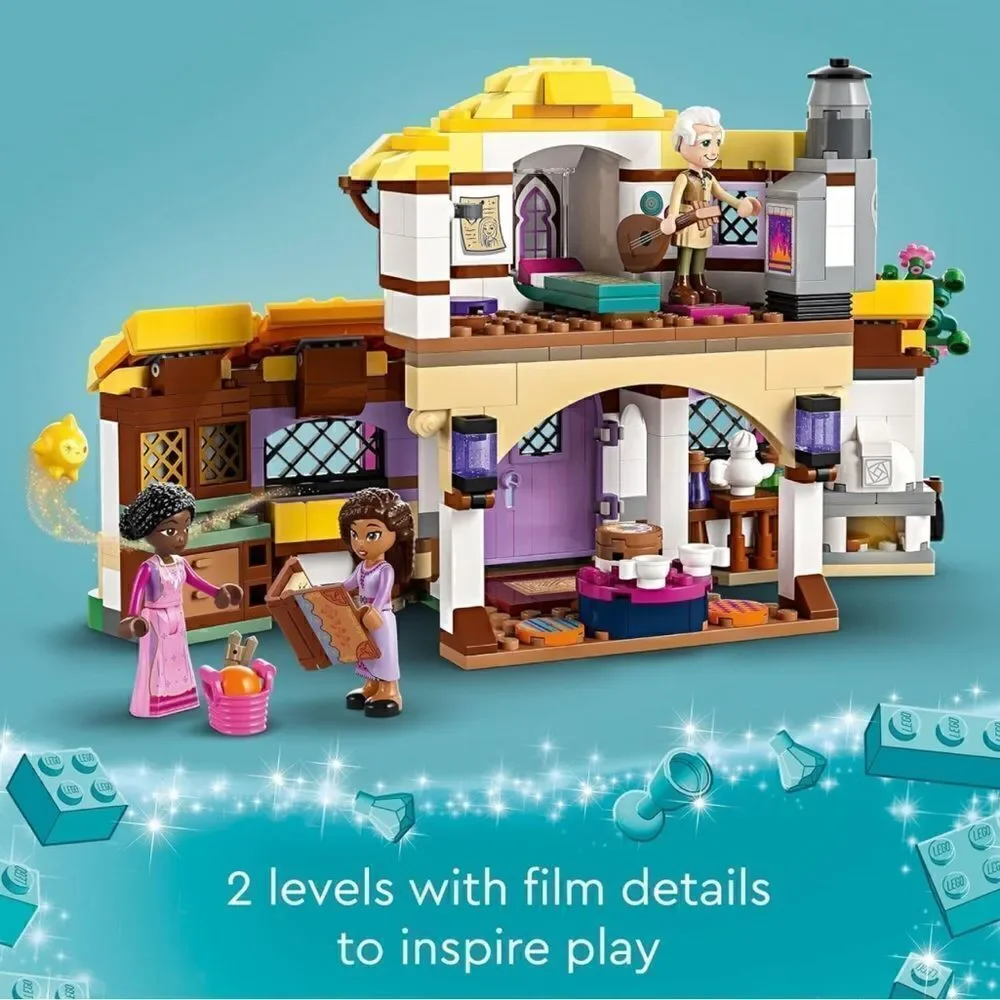 LEGO Disney Wish: Asha’s Cottage 43231 Building Toy,A Cottage Life in The Hamlet